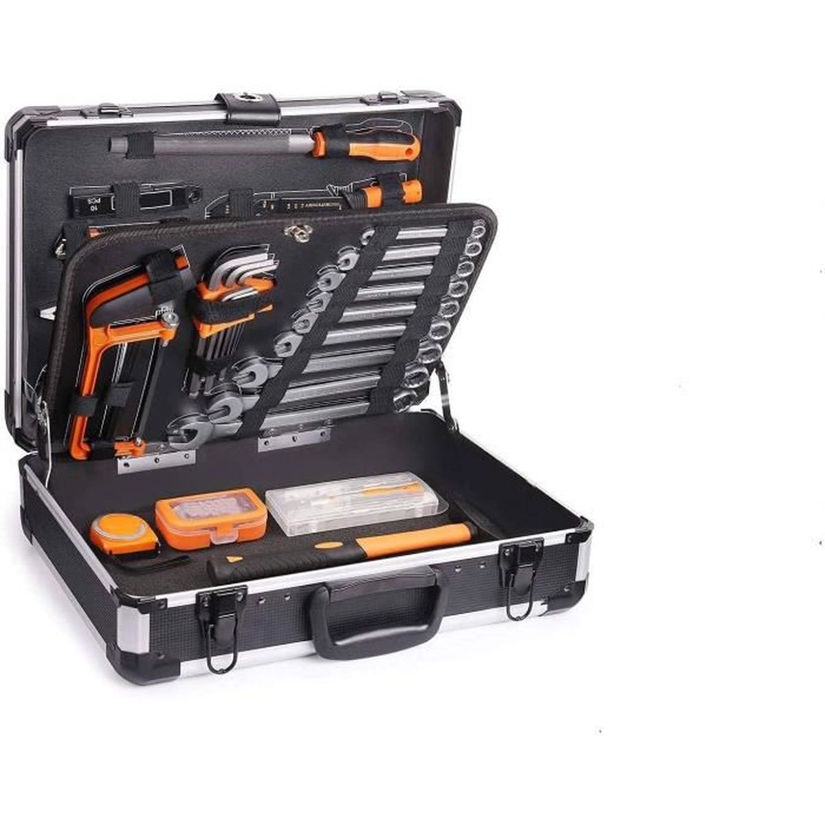 Malette Outils en Aluminium 136 Pièces, Caisse a Outils, Outillage ...