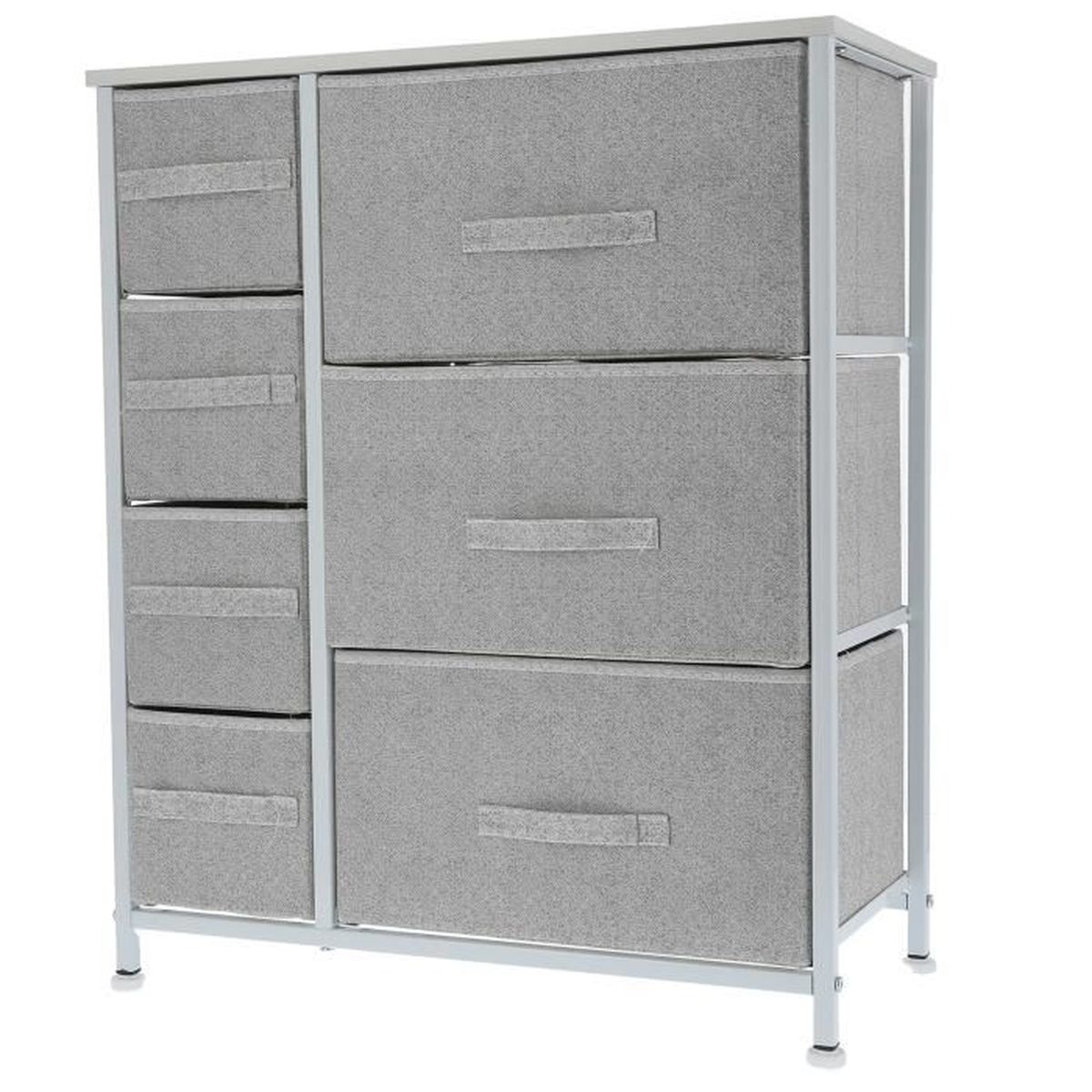 Armoire de rangement en tissu avec 7 tiroirs vanité chambre tour de