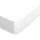 Drap housse uni 70x190 cm coton - LINNEA - ALTO - Blanc - longues fibres peignées - tissage 57 fils