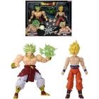 Figurine Dragon Ball Super - BANDAI - Super Saiyan Goku vs Super Saiyan Broly - 17 cm