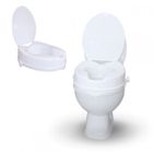 MOBICLINIC SPANISH LEADING COMPANY SINCE 1985 Rehausseur WC adulte Mobiclinic WC ascenseur 10 cmToilette surélevé avec Couvercle Pour cuvette De Toilette 160 kg Blanc Titán
