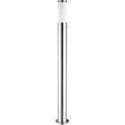 MONZANA Lampadaire moderne 100 cm Luminaire extérieur E27 Lampe de jardin en acier inoxydable - Argent