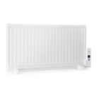 Radiateur électrique - oneconcept - radiateur bain d'huile 1000 W avec 3 niveaux de puissance - Chauffage d'appoint Thermostat blanc