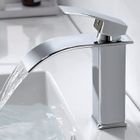 Robinet Salle de Bain Cascade Design Elégant Oricean - Mitigeur Lavabo Chromé G 3/8