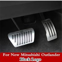 Pédalier,Pédale de frein, accessoires de décoration interne pour Mitsubishi Outlander 2013 2016 2017 - Type For Outlander black