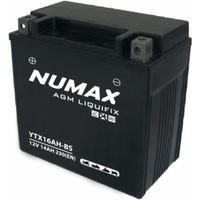Batterie moto Numax Premium AGM avec pack acide YTX16-BS 12V 14Ah 230A