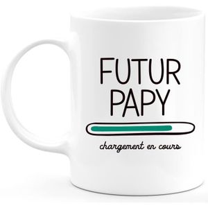 MUG - TASSE - MAZAGRAN Mug Annonce Grossesse Futur Future 2023 - Tasse Or