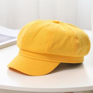 CASQUETTE JAUNE - chapeaux octogonaux pour enfants, nouvelle