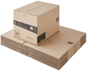 CAISSE HAUTEUR VARIABLE Lot de 15 cartons de déménagement multi-hauteurs 110L - Made in France - Certifiés FSC 70% - Pack & Move