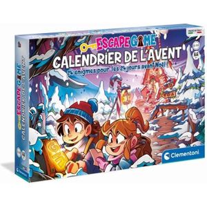 MÉMORY Calendrier de l'Avent Escape Game - Clementoni - Modèle Calendrier Escape Game - Pour Enfant - Bleu