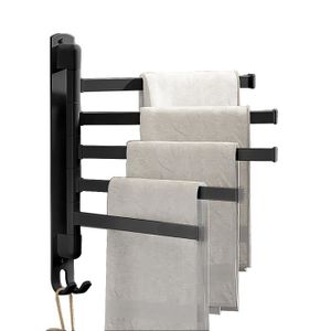 KROCEO Porte-serviettes, sans perçage, porte-serviettes, double face,  rectangulaire