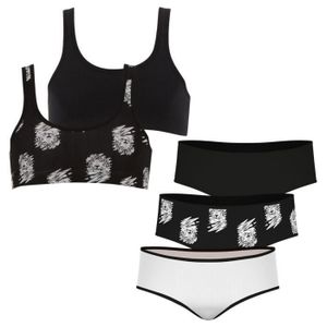 Brassière Ensembles brassières et boxers Girl Mode by   Fille ATHENA Noir FILLE