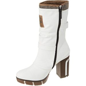 bottines blanches mustang
