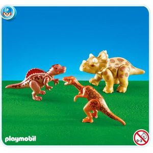 UNIVERS MINIATURE Jeu de 3 bébés dinosaures PLAYMOBIL - Thème Les di