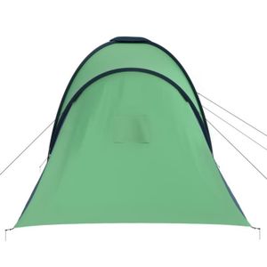 TENTE DE CAMPING ABB Tente de camping 6 personnes Bleu et vert - Qq