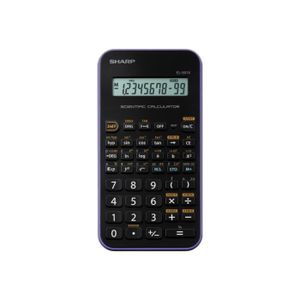 CALCULATRICE Sharp EL-501X Calculatrice scientifique 8 chiffres + 2 exposants pile violet