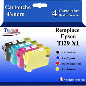 Cartouches D'encre Compatibles T0615 XL Avec Puce – Pour Epson Stylus DX4200/DX4250 – Couleur Cyan