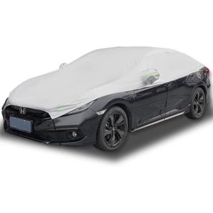 Demi-bâche de voiture pour hiver, été, automne, compatible avec Peugeot 208  – Housse de voiture pour petite voiture, grise, pour usage en extérieur et