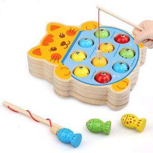 Acheter 3 en 1 jeu de pêche magnétique en bois jouets pour tout-petits  préscolaire ABC Alphabet Cognition poisson jeux de société jouets  mathématiques pour 3 4 5 ans fille garçon enfants cadeaux
