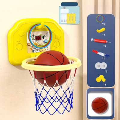 Mini panier de basket-ball avec ballon et pompe pour enfants, jeunes et