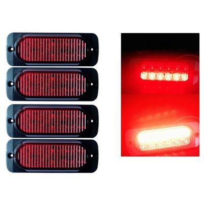 4 Feux De Gabarit LED à Flash - 24 Modes D’avertissement - Pour Camping, 4x4, Tout-terrain - Universels