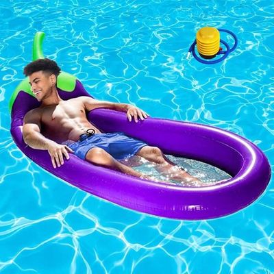 Hamac Flottant Piscine 4 En 1 - Gonflable - 105x120cm - Filet - Pour Adultes Et Enfants - 2 Pièces