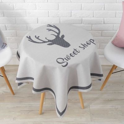 Nappe Ronde 140 140cm Tissu De Table Basse Impermeable Nappe Pour Maison Balcon Imprime Cerf Nordique Style 25 Achat Vente Nappe De Table Cdiscount