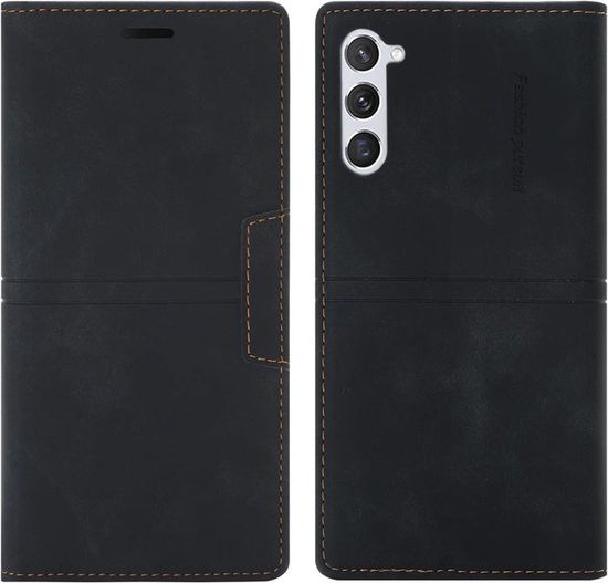 Coque Samsung Galaxy S23 Ultra, Etui Magnétique TPU Antichoc En Cuir Avec Fentes Pour Cartes Et