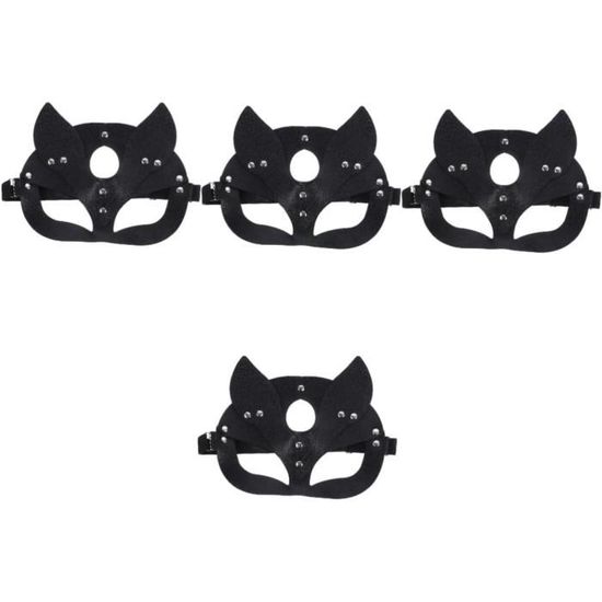 Masque De Chat En Dentelle Pour Femme - Pour Halloween, Soirée, Cosplay - Design élégant Avec Motifs Roses - Environ 16x15 Cm - 13