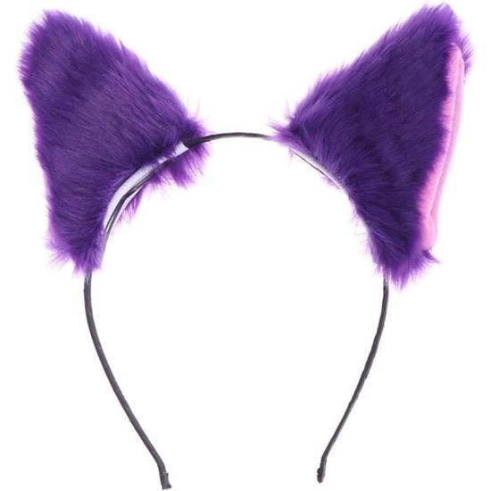 Bandeau Avec Oreilles D’animal (chat, Loup, Renard) - Cosplay, Fêtes, Halloween - Taille Unique Réglable