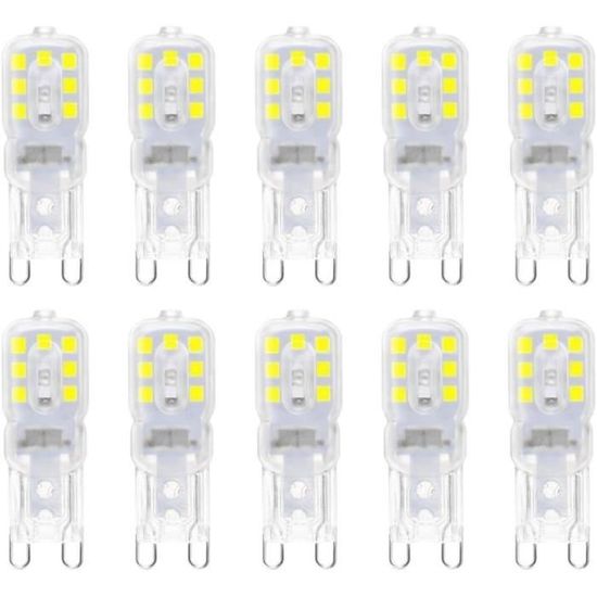 Cxyemt Ampoules LED G9 3W Équivalent à 28W 33W 40W Halogène Lumière Cxyemt Ampoules LED G9 3W Équivalent à 28W 33W 40W Halogène Lumière