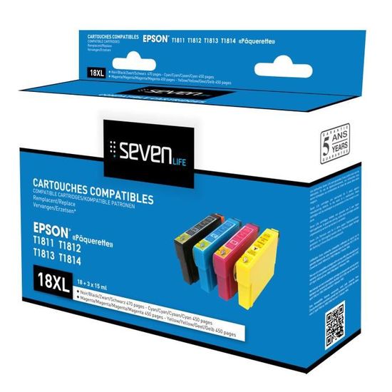 Lot De 12 Cartouches D'Encre Compatibles Epson T1806 / T1816 / 18 XL - Neuf