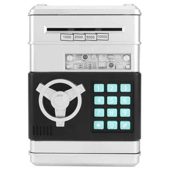 Atyhao Boîte d'économie Tirelire Électronique Tirelire de Mot de Passe ATM de Simulation Boîte de Pièces Cadeau pour