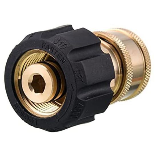 Adaptateur M22 Pour Nettoyeur Haute Pression - Raccord Rapide Série K - Laiton - 220 Bar Max - 8