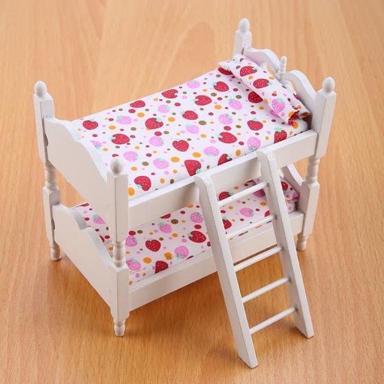 Lit superposé en bois pour enfant avec échelle et toboggan - Chine Lit double, lits superposés
