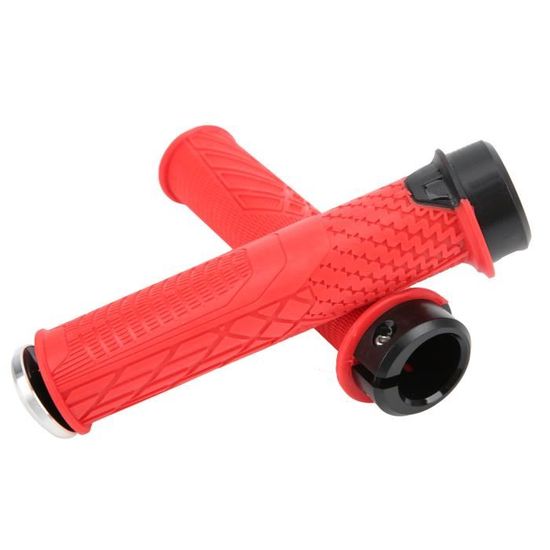 Poignées VTT Caoutchouc Prologo – Rouges – Lot De 2 – Neuves