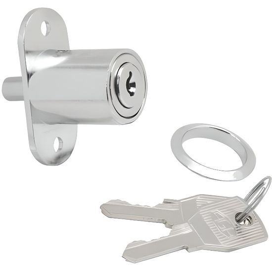 serrure porte coulissante a poussoir 347 27 mm chrom cdiscount bricolage