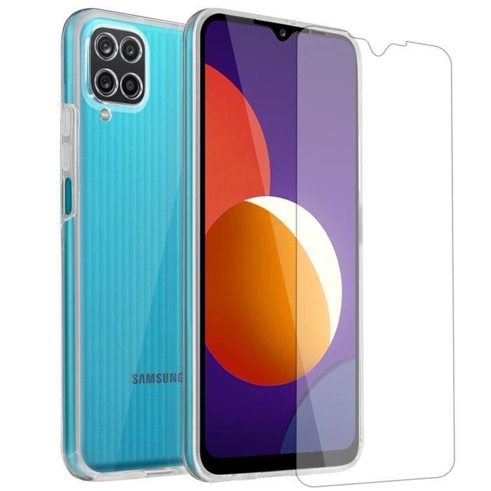 Coque de protection souple silicone + Verre trempé pour Samsung Galaxy M12 SM-M127F 6.5\