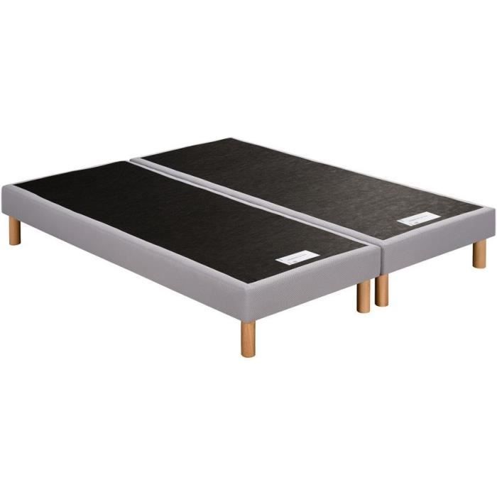 Sommier à lattes 90 x 190 SIMMONS - 4 pieds bois - Caisse en bois massif - Lattes fixes en bois 98 mm de largeur - Sommier à lattes 90 x 190 SIMMONS - 4 pieds bois - Caisse en bois massif - Lattes fixes en bois 98 mm de largeur -