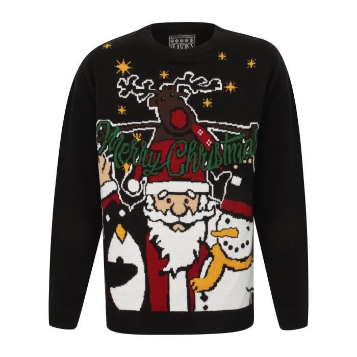Season S Greetings Pull De Noel Pere Noel Noir Enfant Garcon Noir Et Multicolore Cdiscount Pret A Porter Season S Greetings Pull De Noel Pere Noel Noir Enfant Garcon Noir Et Multicolore Cdiscount Pret A Porter