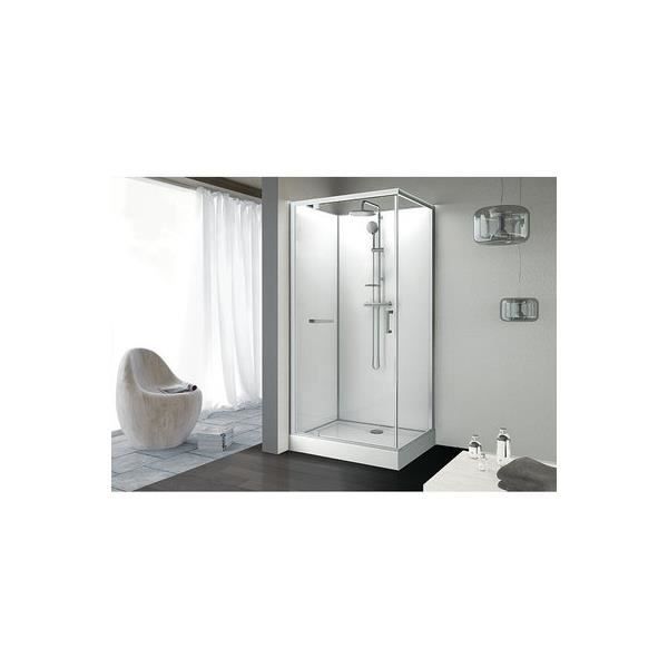 Cabine Kara Rectangle Porte Pivotante 120x90 Leda Achat