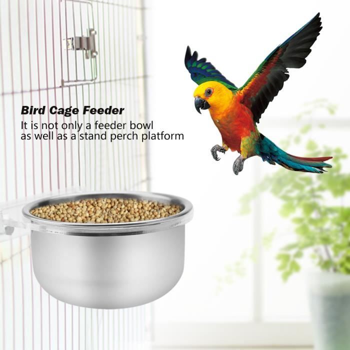 Mangeoire pour oiseaux accessoires pour cage à perruche pour perroquet-HEN