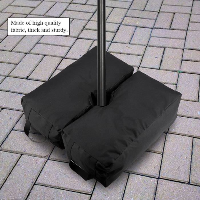 Sac de sable pour parasol Accessoires de tente sable amovible Base de parapluie carrée Fournitures de jardin -YES