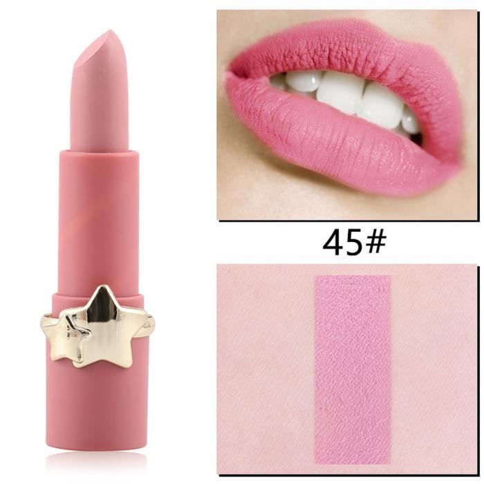 rouge à lèvres MISS ROSE 12 Color Star Matte Lipstick Maquillage pour les lèvres facile à colorer LWL90307081F_Youn