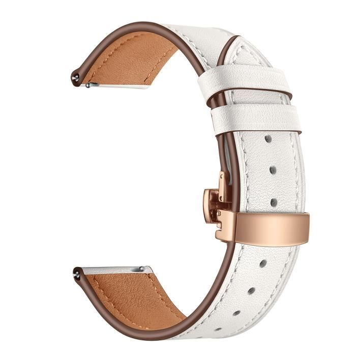 bracelet de montre vendu seul Bande de bracelet de montre-bracelet en cuir de boucle de papillon pour IWatch pour Samsung Gear S3
