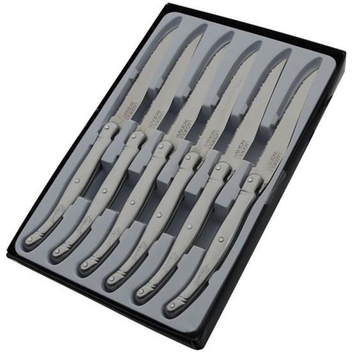 coffret de 6 couteaux laguiole 100% INOX