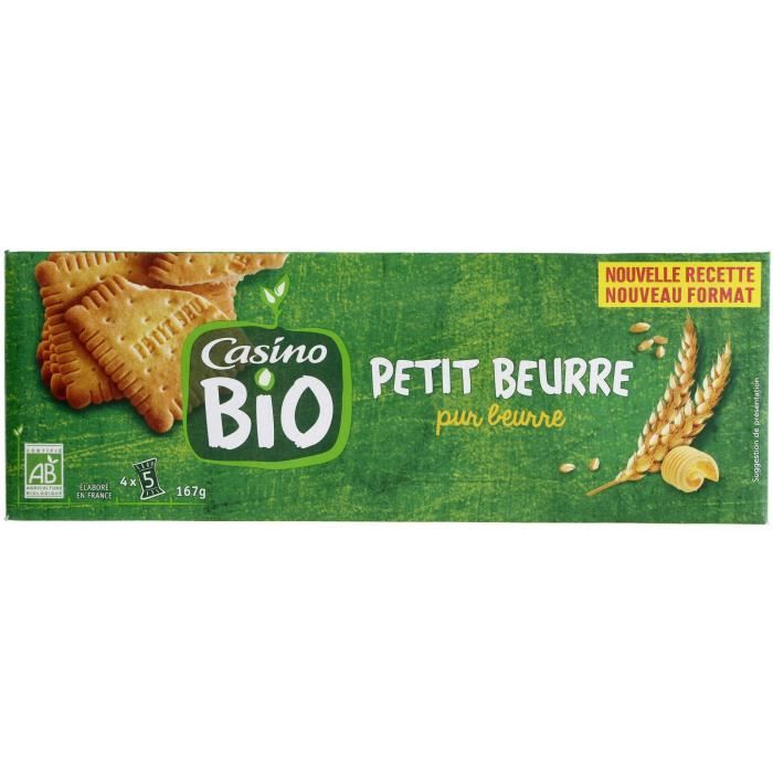 CASINO Petit Beurre Bio - 167G