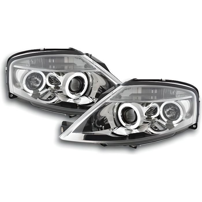 Paire de feux phares avant Citroen C3 de 2002 a 2008 Chrome