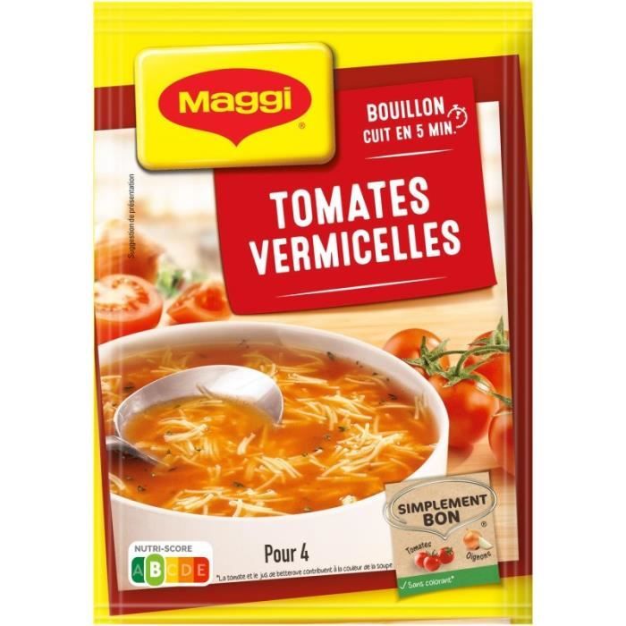 NESTLE MAGGI - Bouillon Tomates Vermicelles 70G - Lot De 4