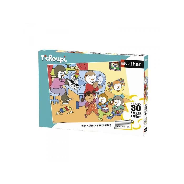 Puzzle 30 p - T'choupi fait de la musique